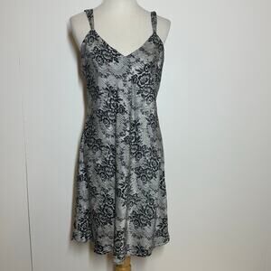 Vintage FYC For Your Comfort 100% Silk Slip Floral Dress Sz XL